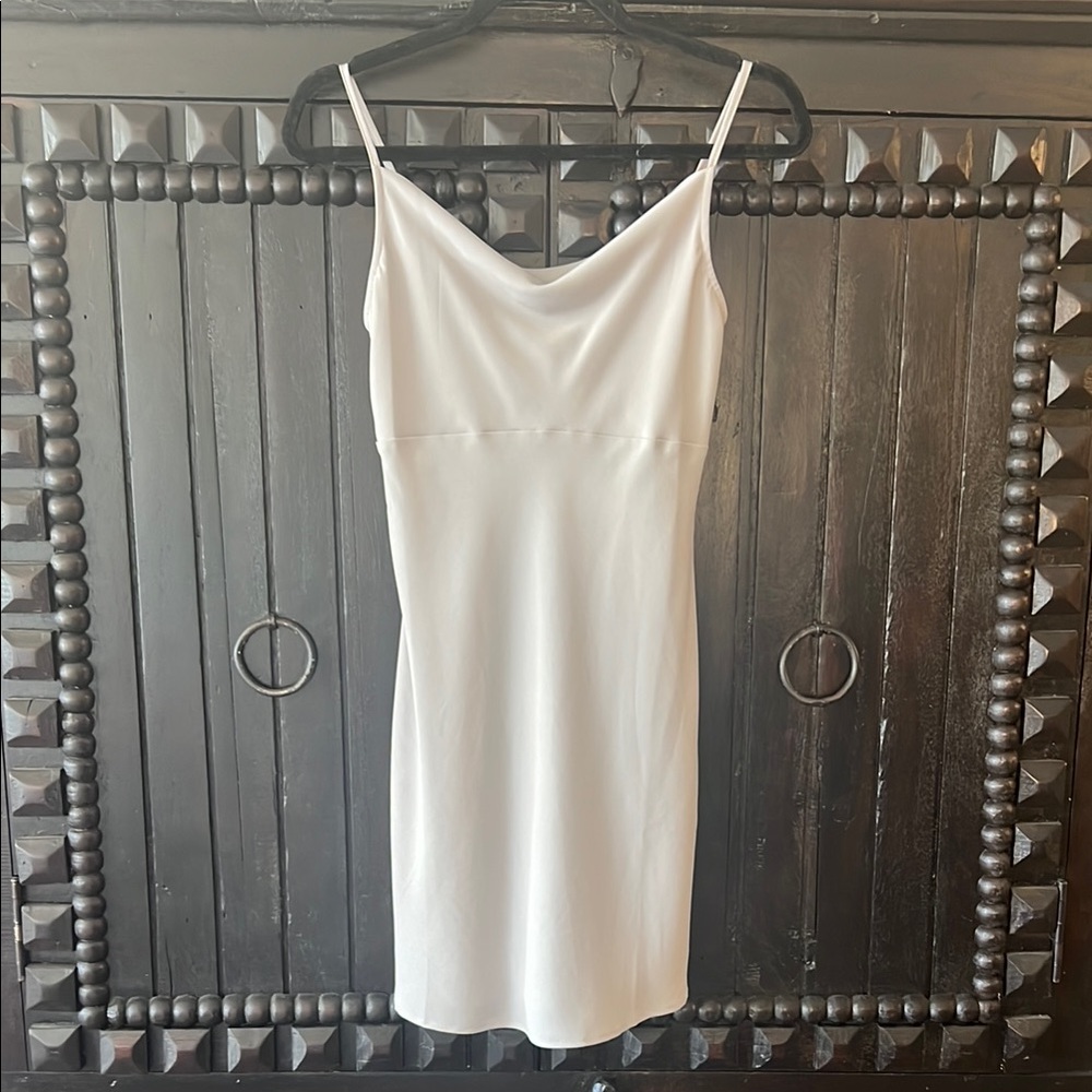 F21 Gray Cowl NeckMini Slip Dress